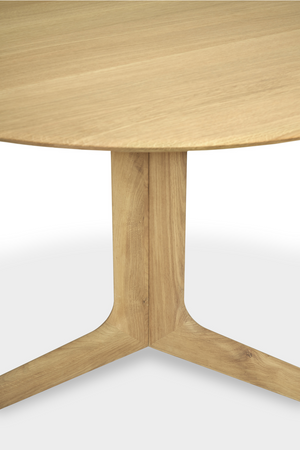 Round Oak Dining Table | Ethnicraft Corto | Oroa.com