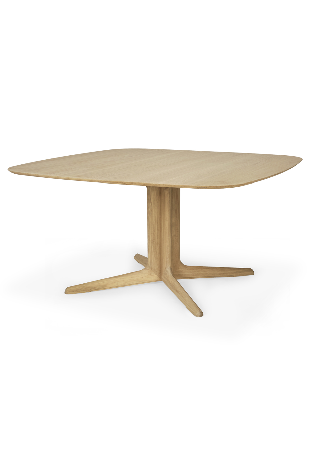Central-Footed Oak Dining Table | Ethnicraft Corto | Oroa.com