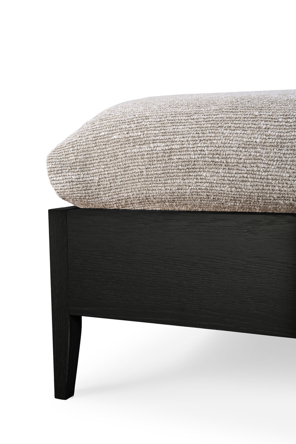 Black Solid Oak Bed | Ethnicraft Spindle | Oroa.com