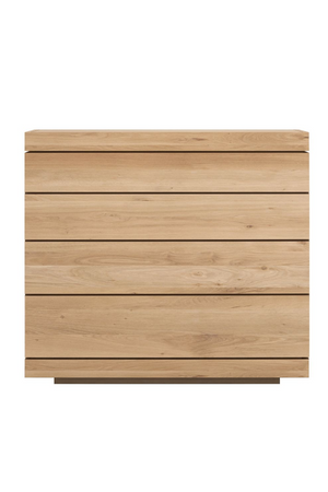 4-Drawer Oiled Oak Dresser | Ethnicraft Burger | OROA.com