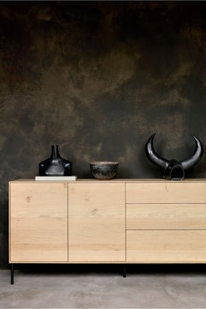 Modern Varnished Oak Sideboard | Ethnicraft Whitebird | Oroa.com