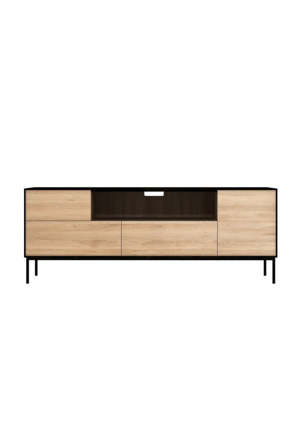 Varnished Oak Media Unit | Ethnicraft Blackbird | OROA.com