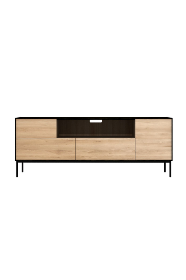 Varnished Oak Media Unit | Ethnicraft Blackbird | OROA.com