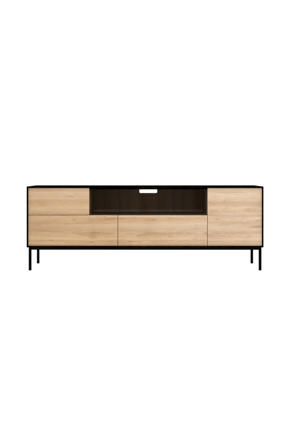 Varnished Oak Media Unit | Ethnicraft Blackbird | OROA.com