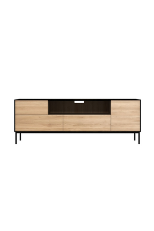 Varnished Oak Media Unit | Ethnicraft Blackbird | OROA.com