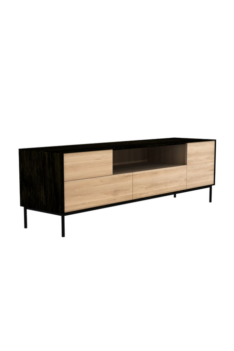 Varnished Oak Media Unit | Ethnicraft Blackbird | OROA.com