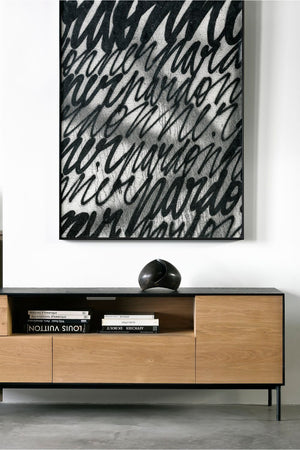 Varnished Oak Media Unit | Ethnicraft Blackbird | OROA.com