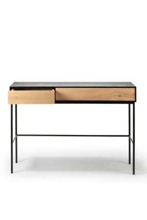 Solid Oak 2-Drawer Desk | Ethnicraft Blackbird | Oroa.com