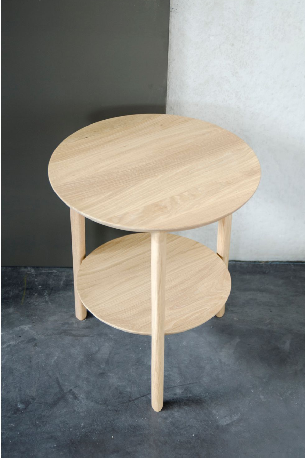 Circular Tiered Oak Side Table | Ethnicraft Bok | Oroa.com