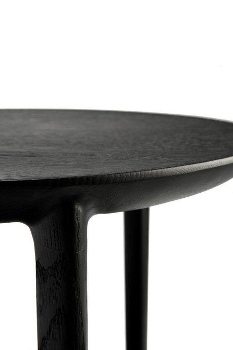 Circular Tiered Black Oak Side Table | Ethnicraft Bok | Oroa.com