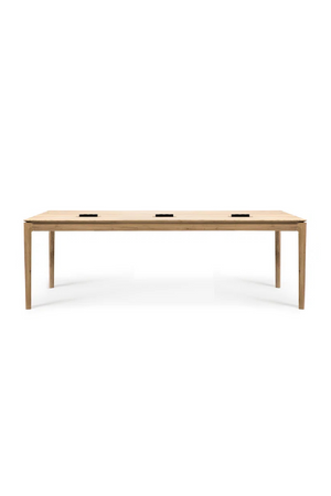 Varnished Oak Co-Work Desk | Ethnicraft Bok | OROA.COM