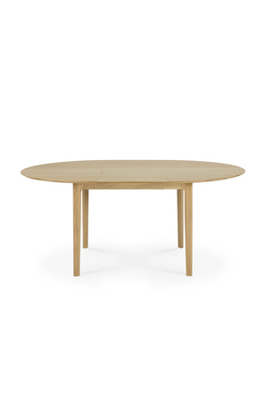 Oak Extendable Round Dining Table | Ethnicraft Bok | Oroa.com