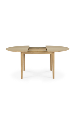Oak Extendable Round Dining Table | Ethnicraft Bok | Oroa.com