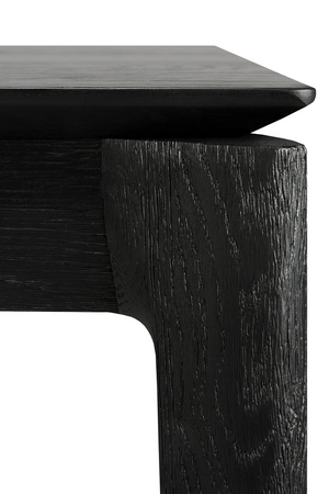 Extendable Black Oak Dining Table | Ethnicraft Bok | Oroa.com
