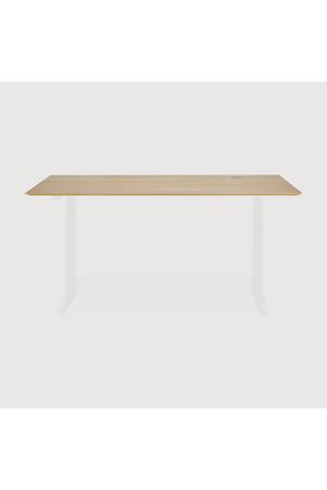 Oak Adjustable Desk L | Ethnicraft Bok | Oroa.com