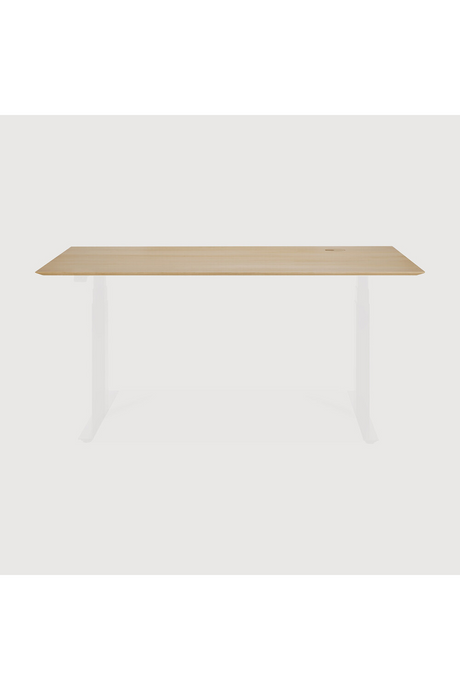 Oak Adjustable Desk L | Ethnicraft Bok | Oroa.com