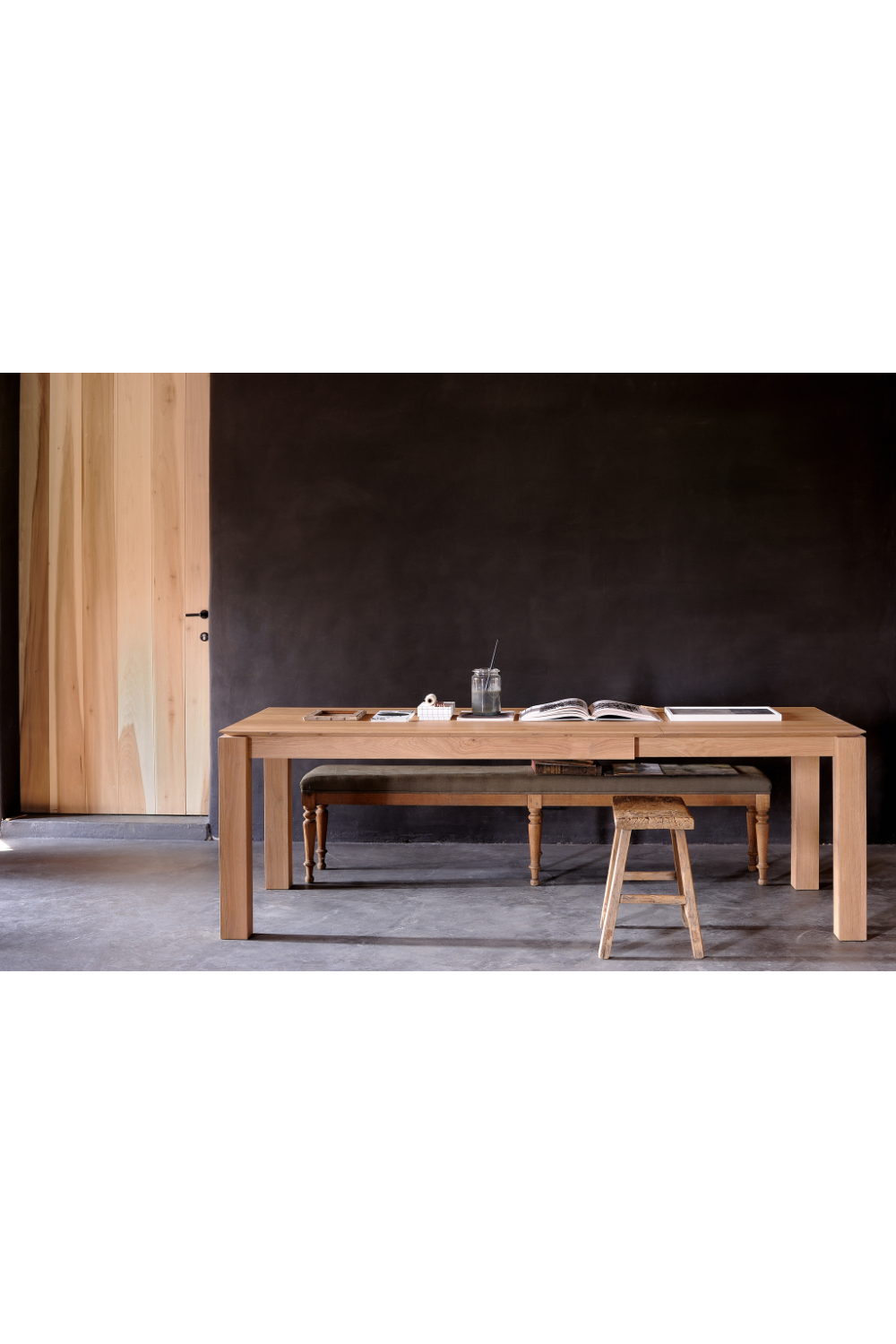 Oiled Oak Extendable Dining Table | Ethnicraft Slice | OROA.com