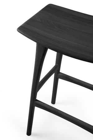 Wooden Backless Barstool | Ethnicraft Osso | Oroa.com