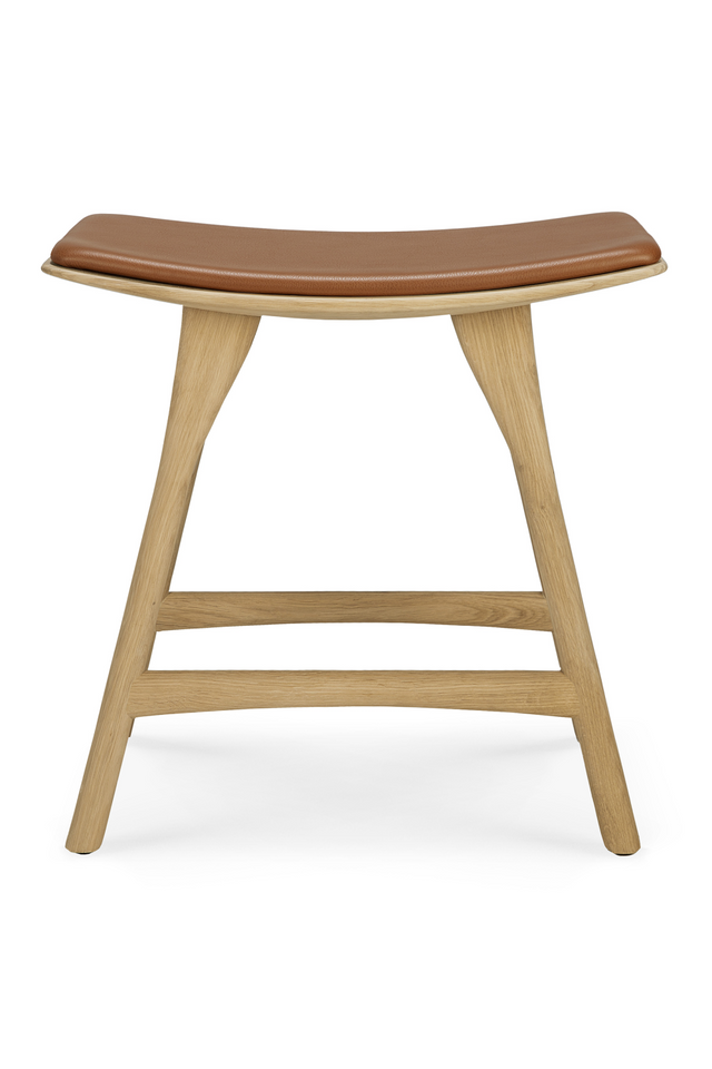 Upholstered Oak Dining Stool | Ethnicraft Osso | Oroa.com