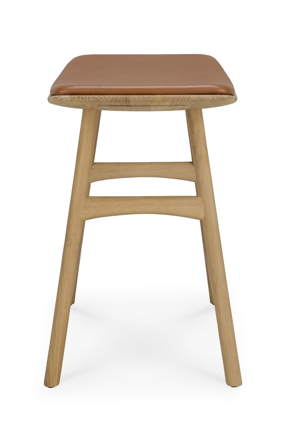 Upholstered Oak Dining Stool | Ethnicraft Osso | Oroa.com