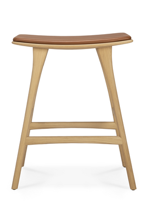 Modern Upholstered Oak Counter Stool | Ethnicraft Osso | Oroa.com