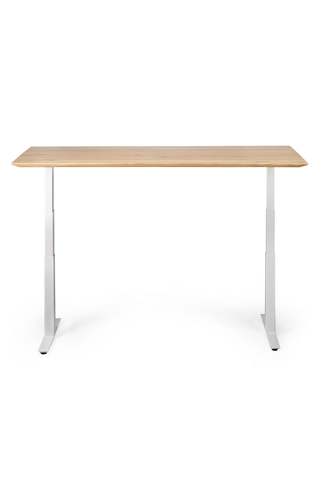 White Metal Adjustable Desk Base | Ethnicraft Bok | Oroa.com