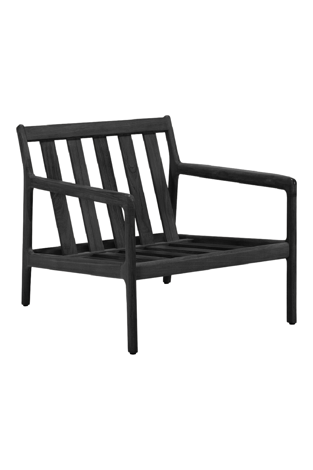 Outdoor Black Teak Lounge Chair | Ethnicraft Jack | OROA.COM