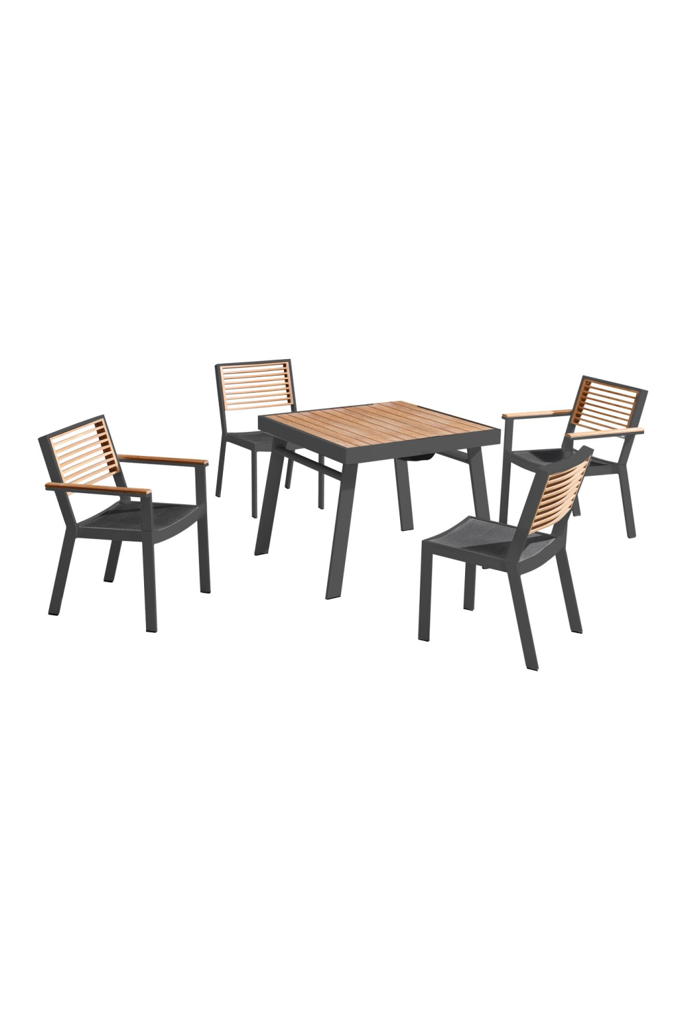 Black Wooden Outdoor Dining Set | Higold York | Oroa.com