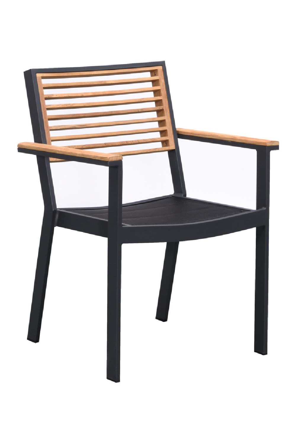 Black Wooden Outdoor Dining Set Higold York OROA