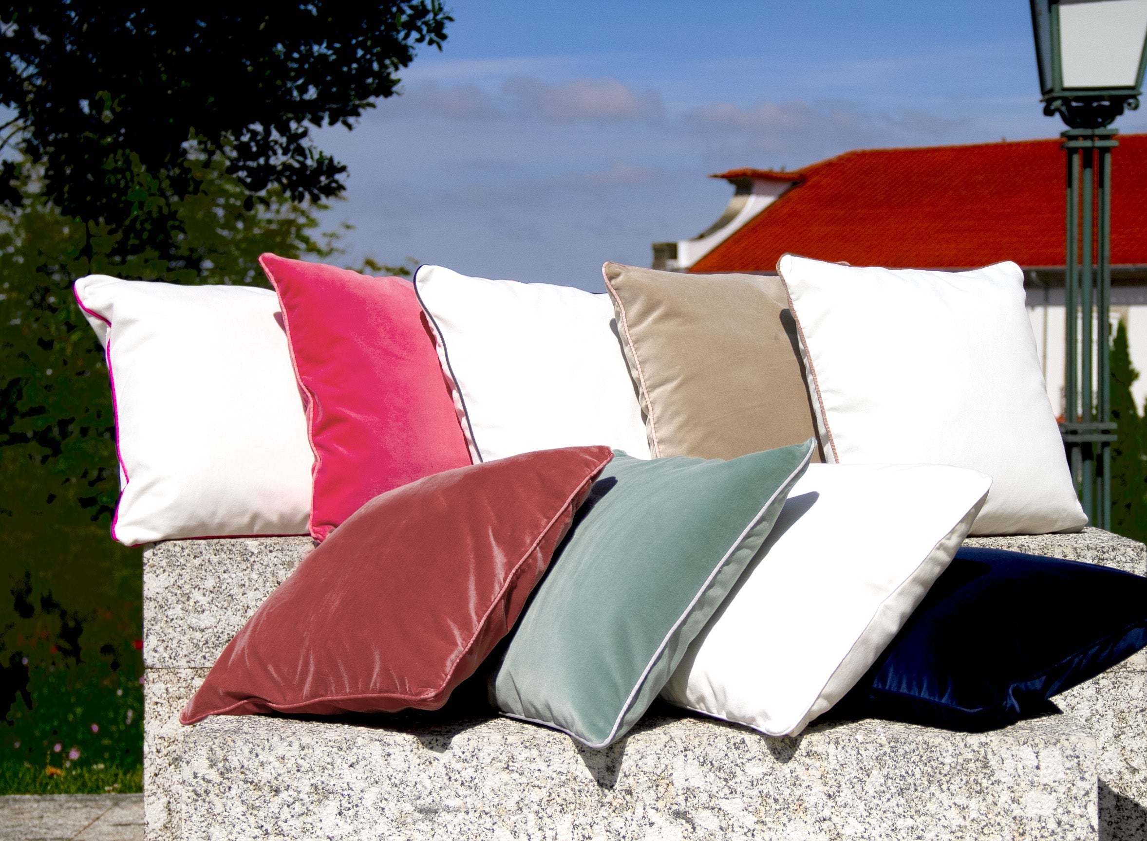 Cotton Velvet Decorative Pillow | Amalia Home Jaya | Oroa.com