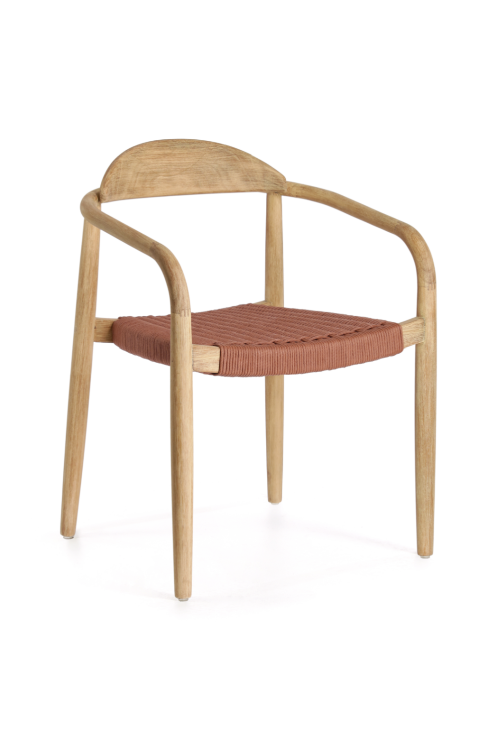 Wooden Terracotta Cord Outdoor Chairs (4) | La Forma Nina | Oroa.com