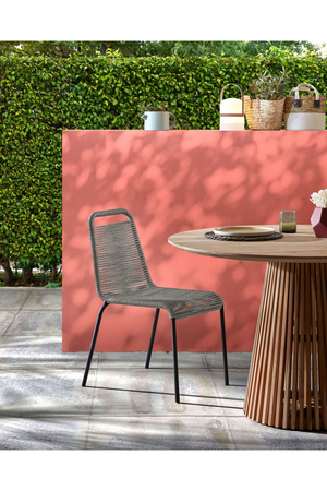   Round Teak Wood Pedestal Dining Table L | Oroa.com