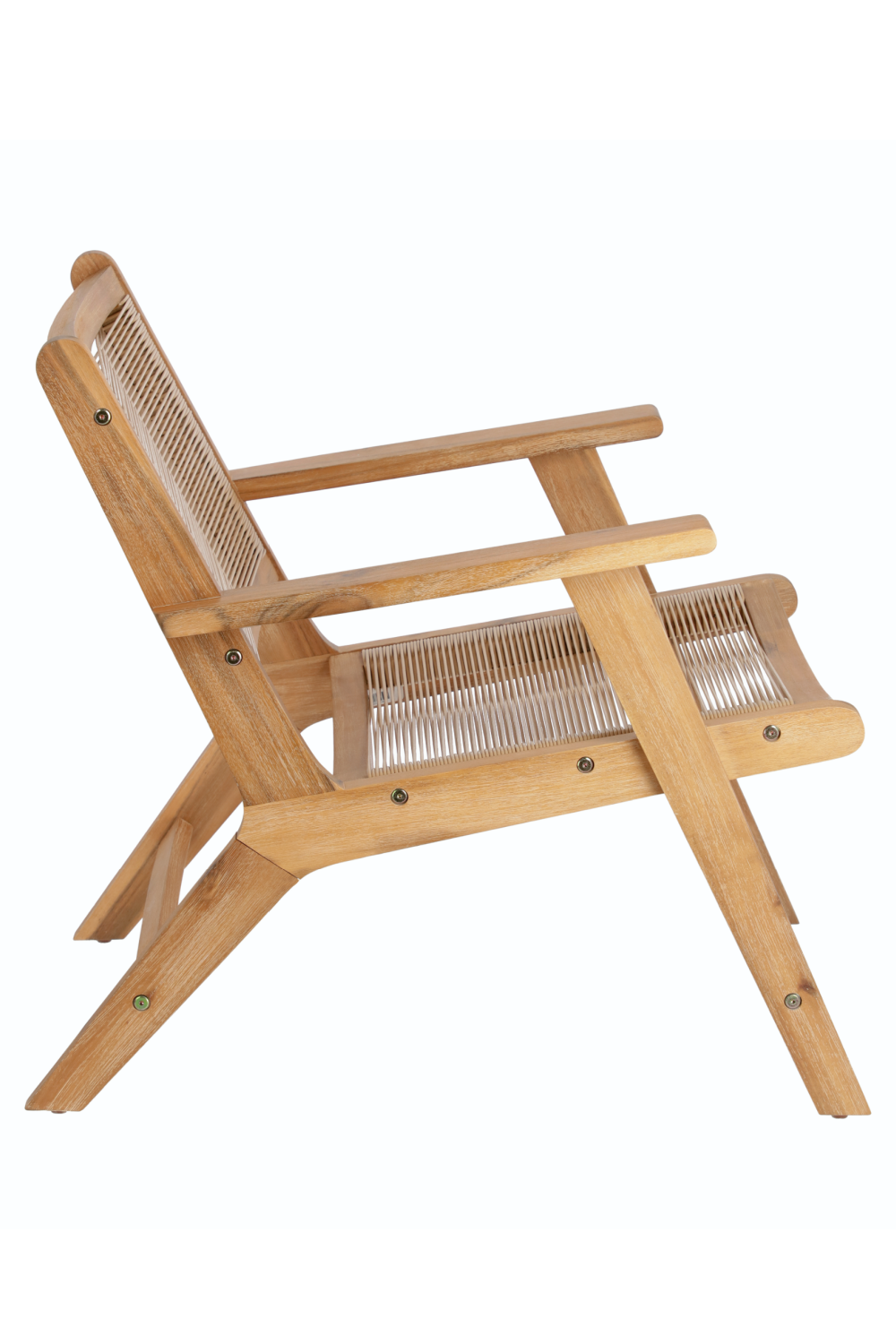 Natural Wooden Outdoor Armchair | La Forma Geralda | Oroa.com