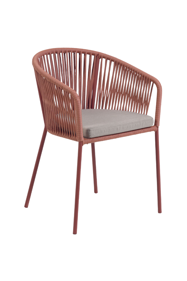 Handwoven Cord Curved Outdoor Chairs (4) | La Forma Yanet | Oroatrade.com