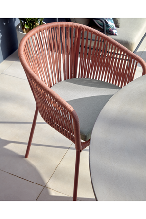 Handwoven Cord Curved Outdoor Chairs (4) | La Forma Yanet | Oroatrade.com