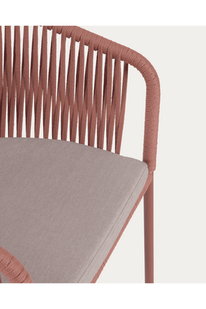 Handwoven Cord Curved Outdoor Chairs (4) | La Forma Yanet | Oroatrade.com