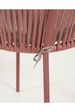 Handwoven Cord Curved Outdoor Chairs (4) | La Forma Yanet | Oroatrade.com