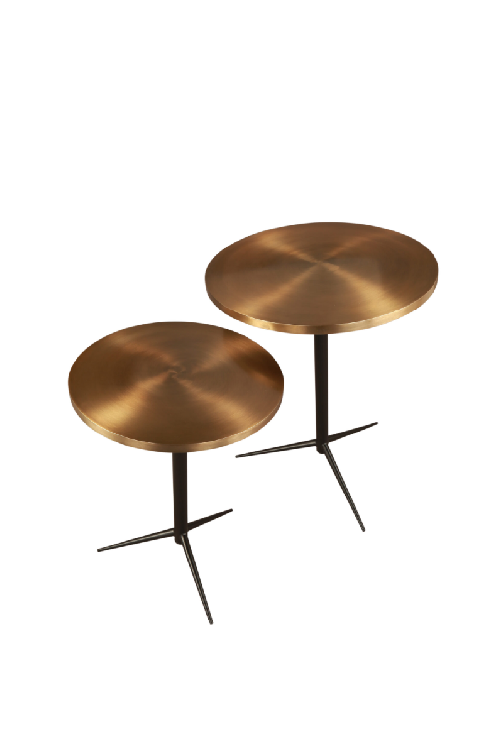 Round Brass Nesting Side Tables | Liang & Eimil Antigua | OROA