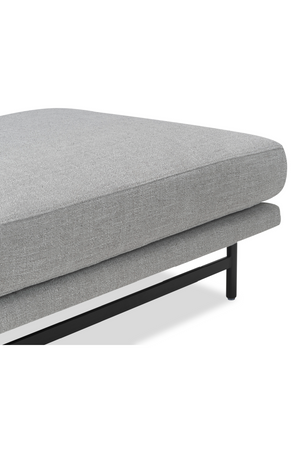 Light Gray Upholstered Ottoman | Liang & Eimil Mossi | Oroa.com