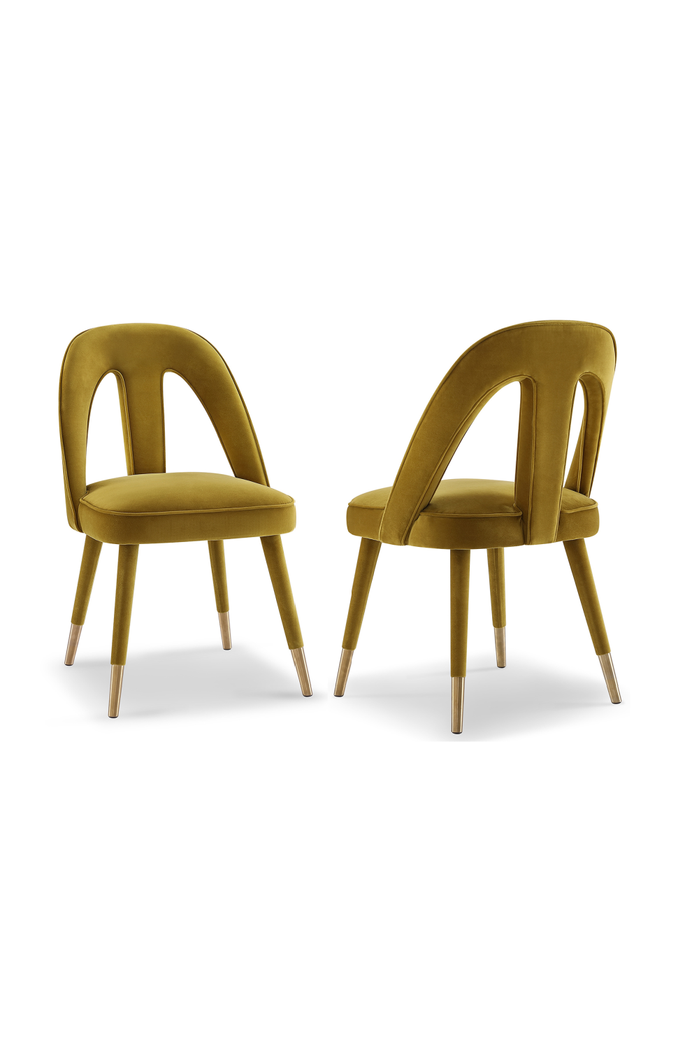 Mustard Velvet Dining Chair | Liang & Eimil Pigalle  | Oroa.com
