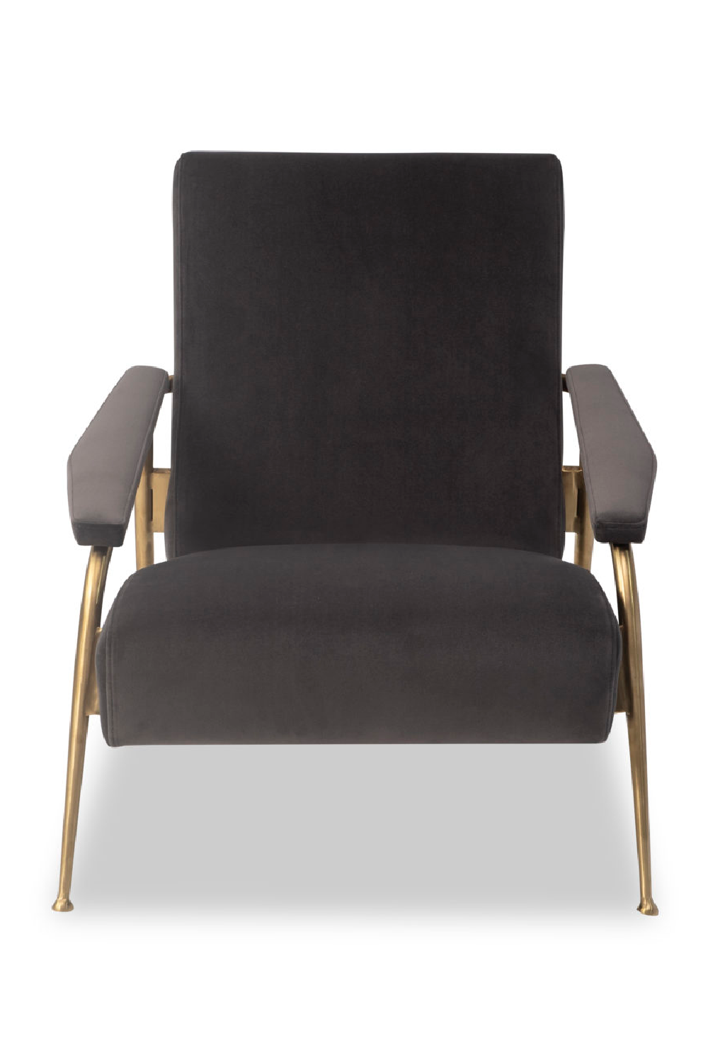 Slate Gray Velvet Chair | Liang & Eimil Rex | OROA.com