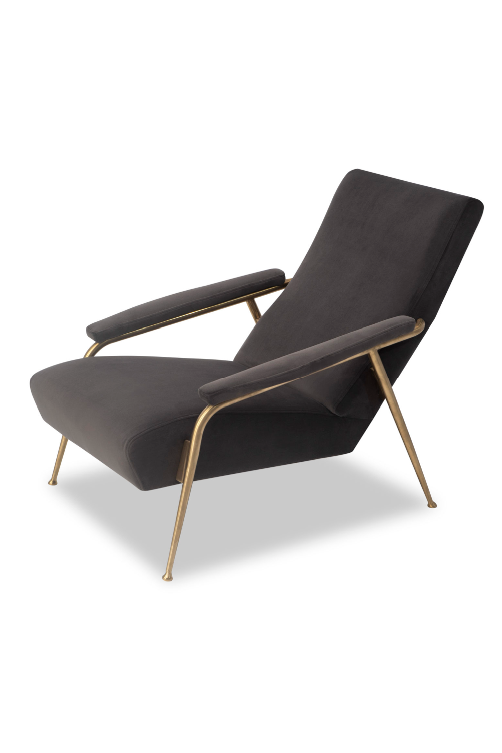 Slate Gray Velvet Chair | Liang & Eimil Rex | OROA.com