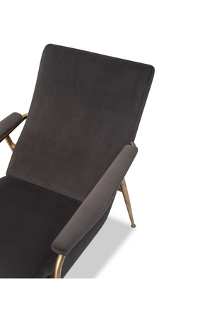Slate Gray Velvet Chair | Liang & Eimil Rex | OROA.com