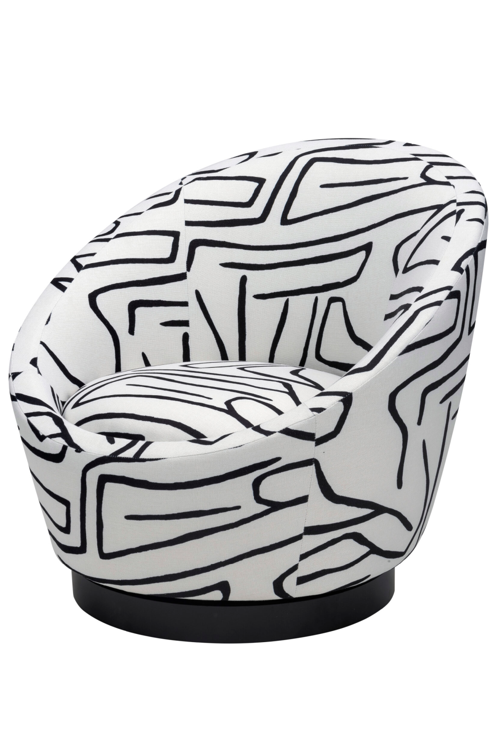 Zebra Print Swivel Accent Chair | Liang & Eimil Ekte | Oroa.com