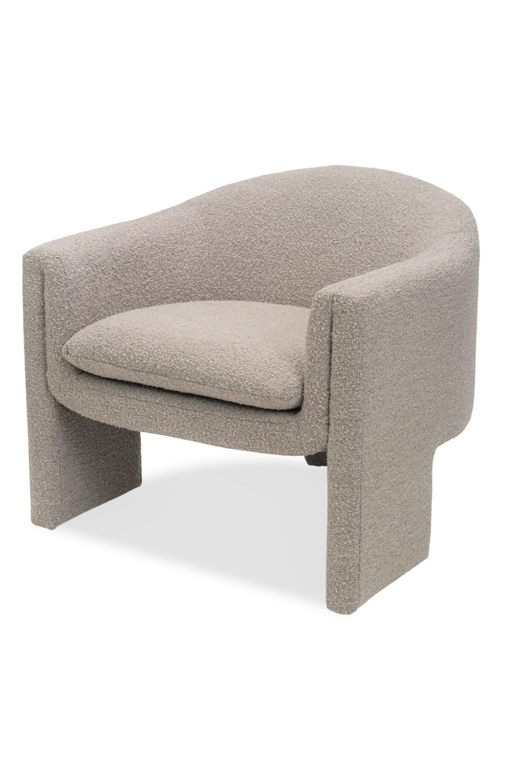 Taupe Bouclé Draped Occasional Chair | Liang & Eimil Iconic | Oroa.com