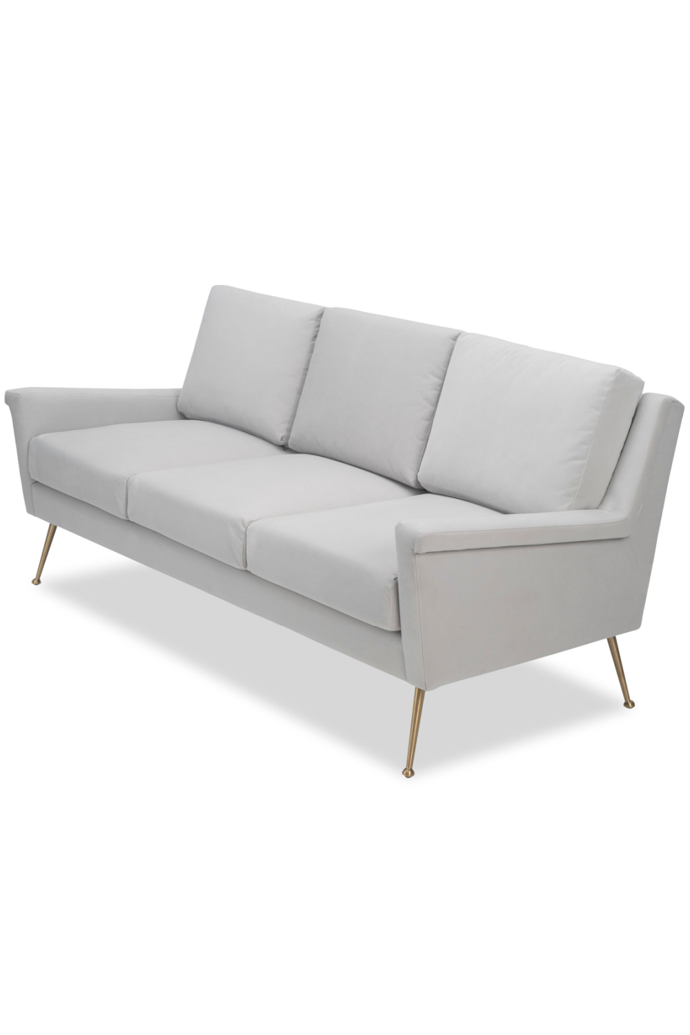 Gray Velvet 3-Seater Sofa | Liang & Eimil Lidmar | Oroa.com