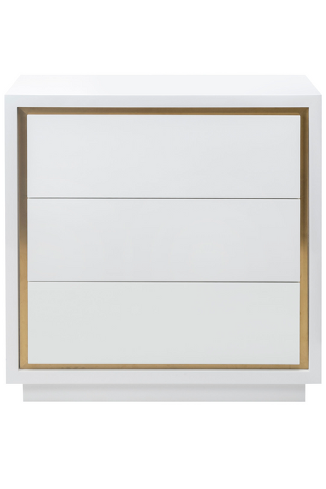 White Lacquered 3-Drawer Chest | Liang & Eimil Utopia | Oroa.com