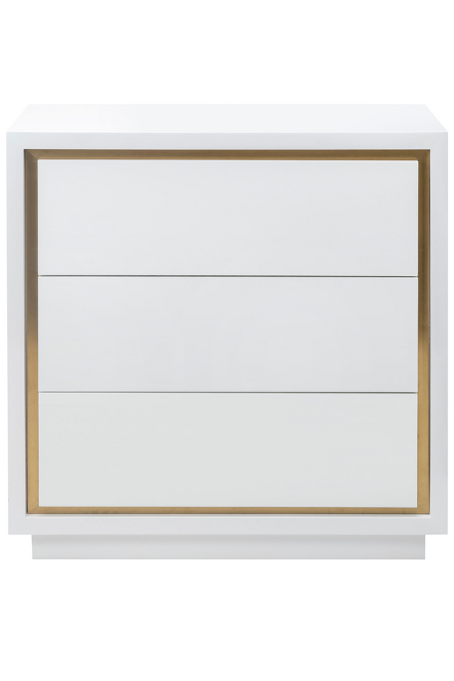 White Lacquered 3-Drawer Chest | Liang & Eimil Utopia | Oroa.com