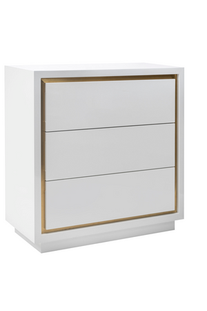 White Lacquered 3-Drawer Chest | Liang & Eimil Utopia | Oroa.com