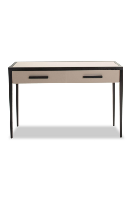 Beige Leather Console Table | Liang & Eimil Liza | OROA.com